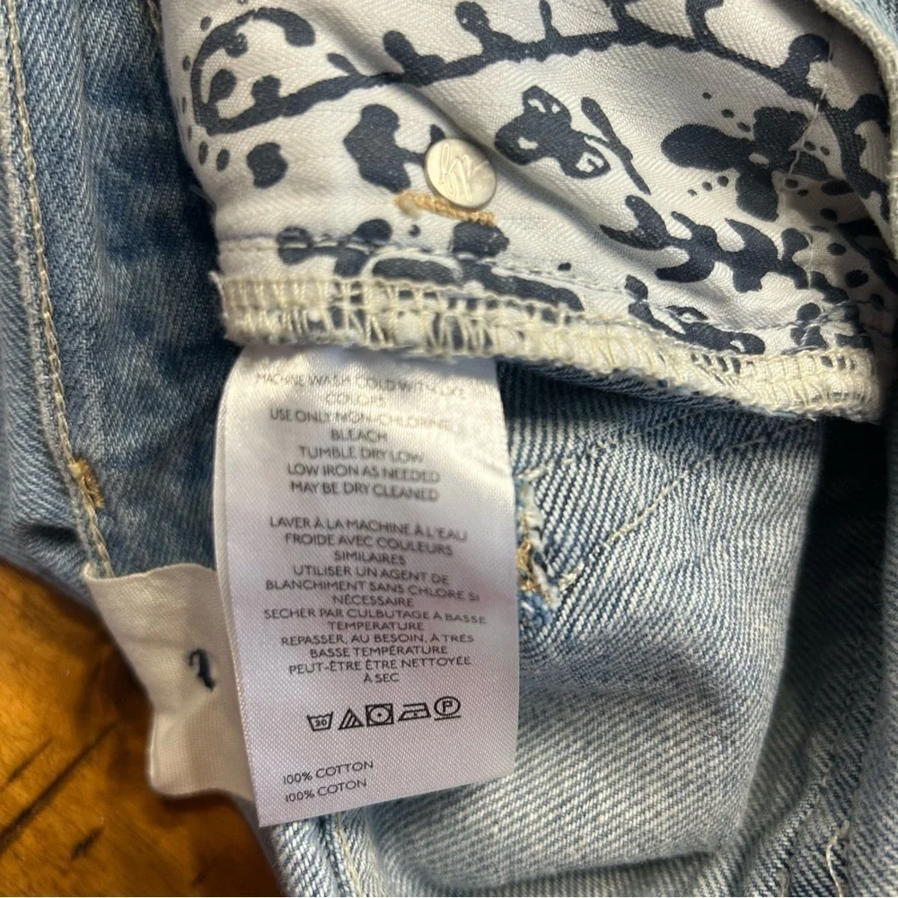 *NWT* Free People We The Free Ghost Town Long Shorts, Size 24, Denim Jeans